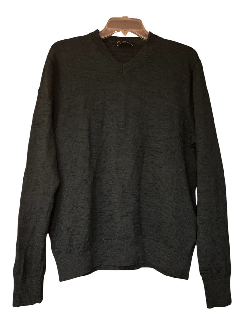 Gap Men's Slub Merino Wool V-Neck Sweater Forest Green Size L